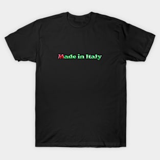 Made in italy ,balloon style   rosso e verde T-Shirt